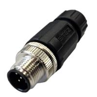 Разъем М12 5A штыревой пайка пластик. прямой резьба PG7 каб. часть СЦМ120022-05A СТЭЗ 185200164